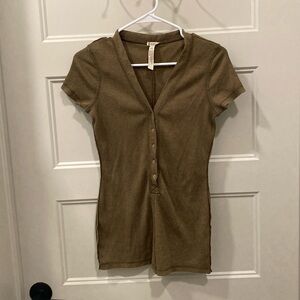 Intimately Free People button up romper, size xs, snap buttons